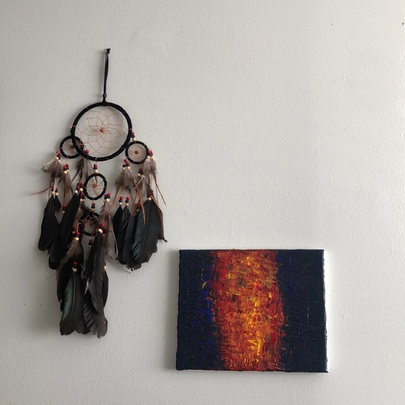 Abstract painting on a SMALL canvas (original) - Picture 3 of 3